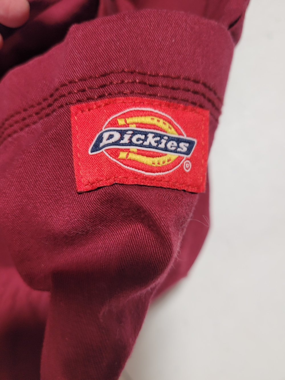 Dickies Men's Medical Scrub Set in Burgundy - Picture 8 of 8